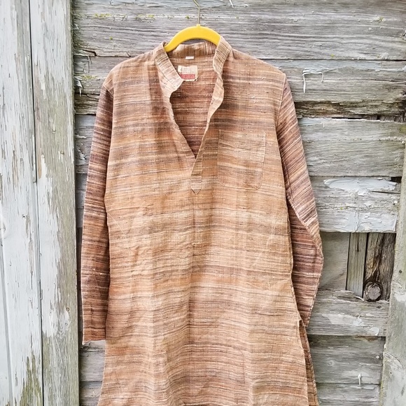 Boho International Woven Vintage Shirt Dress - Picture 3 of 8